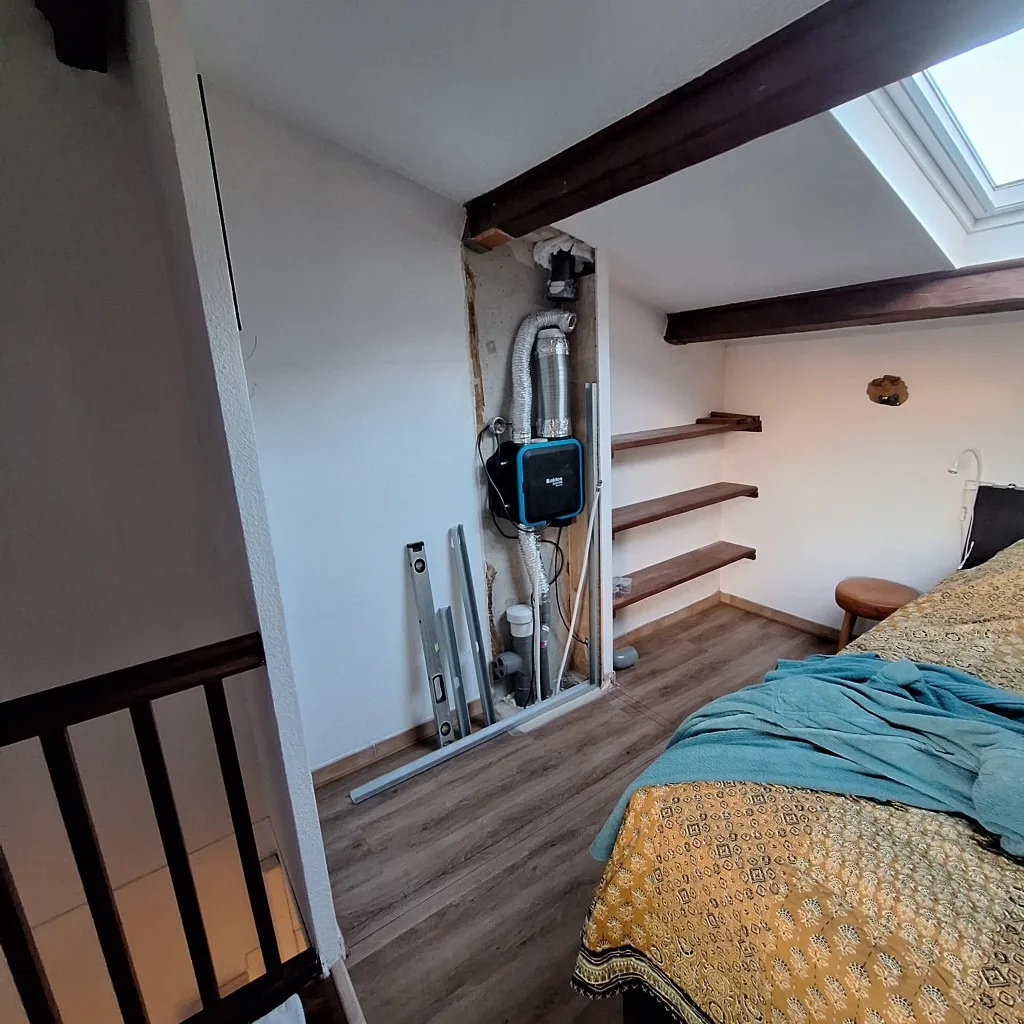 Rénovation salle de bain à Le Pradet — Création salle d'eau sous combles, photo 2